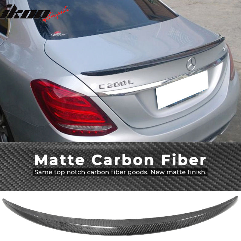 Fits 15-20 Benz C Class W205 Trunk Spoiler Carbon Fiber CF