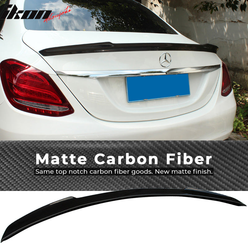 Fits 15-20 Mercedes-Benz C-Class W205 4 Door FD Style CF Trunk Spoiler