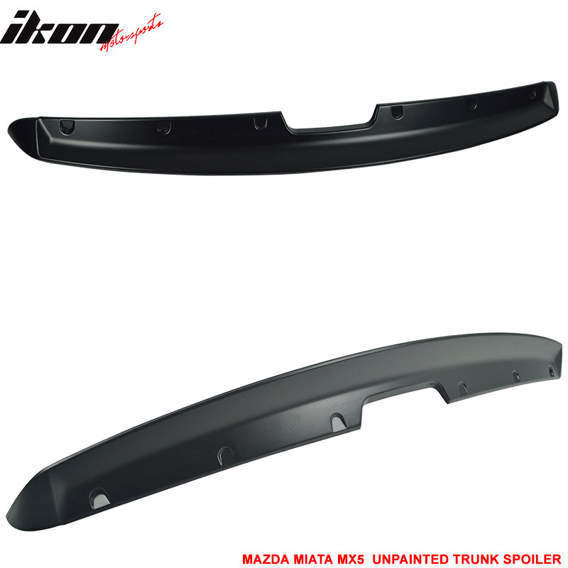 Compatible With 1990-1997 Mazda Miata MX5 MK1 KG Works Style ABS Trunk Spoiler Wing