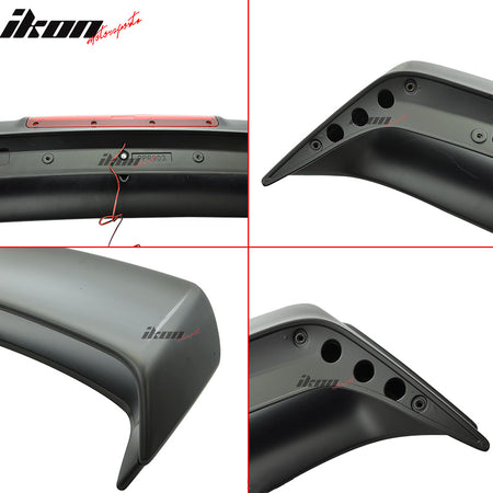 Fits 03-09 Nissan 350Z N Style RS Unpainted Trunk Spoiler 3RD LED Brake - ABS