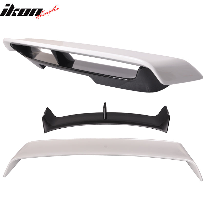 Fits 09-21 Nissan 370Z Z34 N Style Rear Trunk Spoiler Wing Painted White & Black