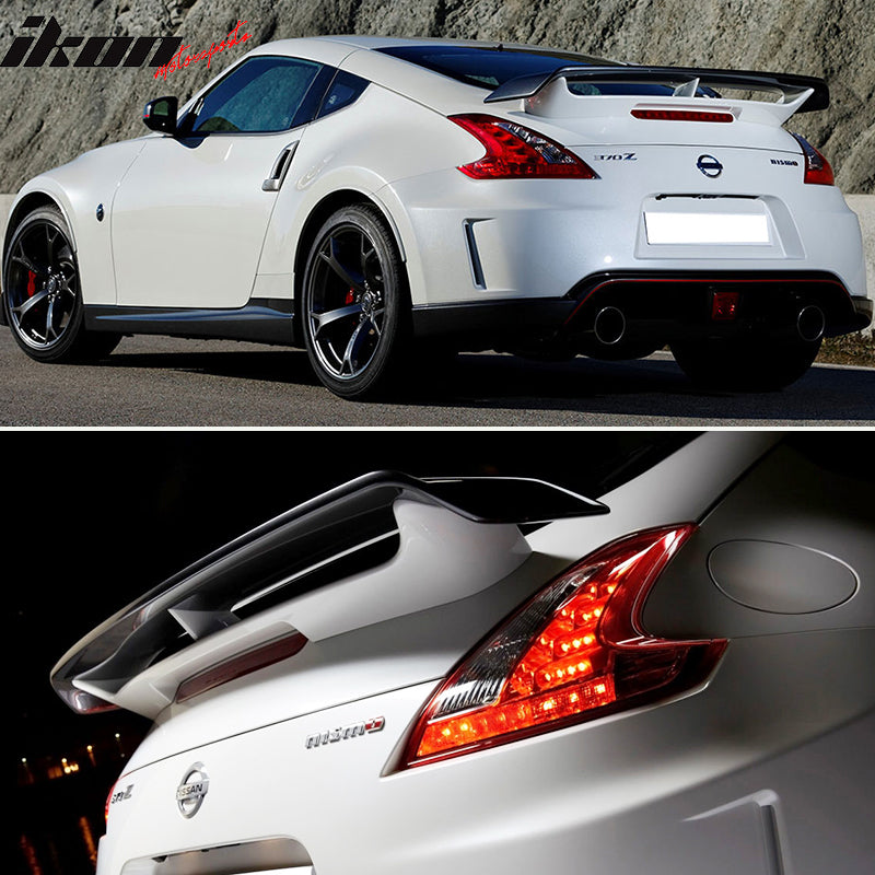 IKON MOTORPSPORTS Trunk Spoiler Compatible With 2009-2020 Nissan 370Z Nis Style- ABS