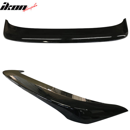 IKON MOTORSPORTS, Trunk Spoiler Compatible with 2007-2012 Nissan Altima 4Dr Sedan, Rear Trunk Spoiler Wing Lip Body Kit ABS Plastic OE Style Painted #A15 Red Brawn Metallic/Red Brown Metallic, 2008