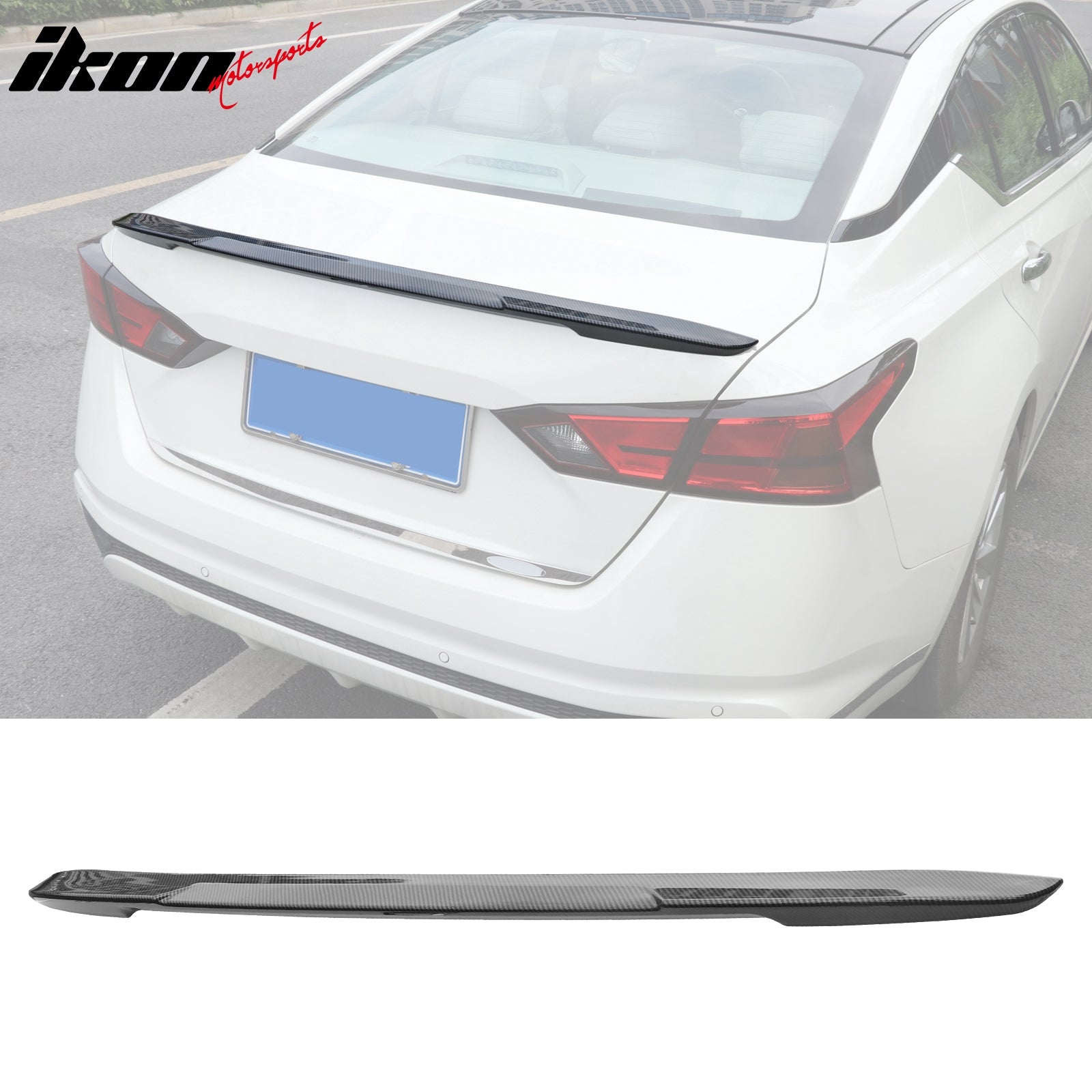 Fits 19-24 Nissan Altima 4DR IKON Style Rear Trunk Spoiler Wing ABS