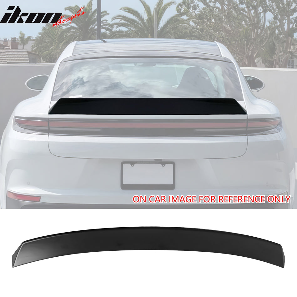 2024-2026 Porsche Panamera Primer Black Rear Trunk Spoiler Wing ABS