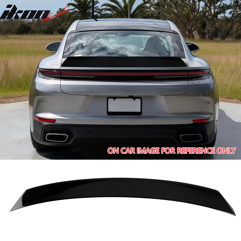 2024-2026 Porsche Panamera Gloss Black Rear Trunk Spoiler Wing Lip ABS