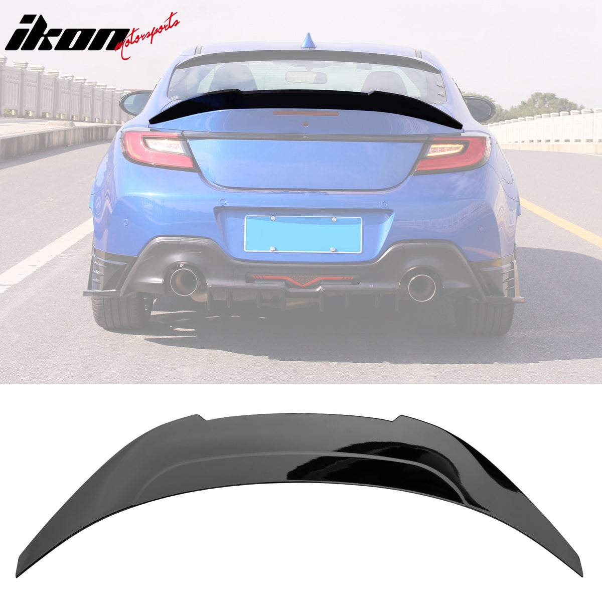 Fit 22-24 Subaru BRZ & Toyota GR86 V Style Rear Trunk Spoiler