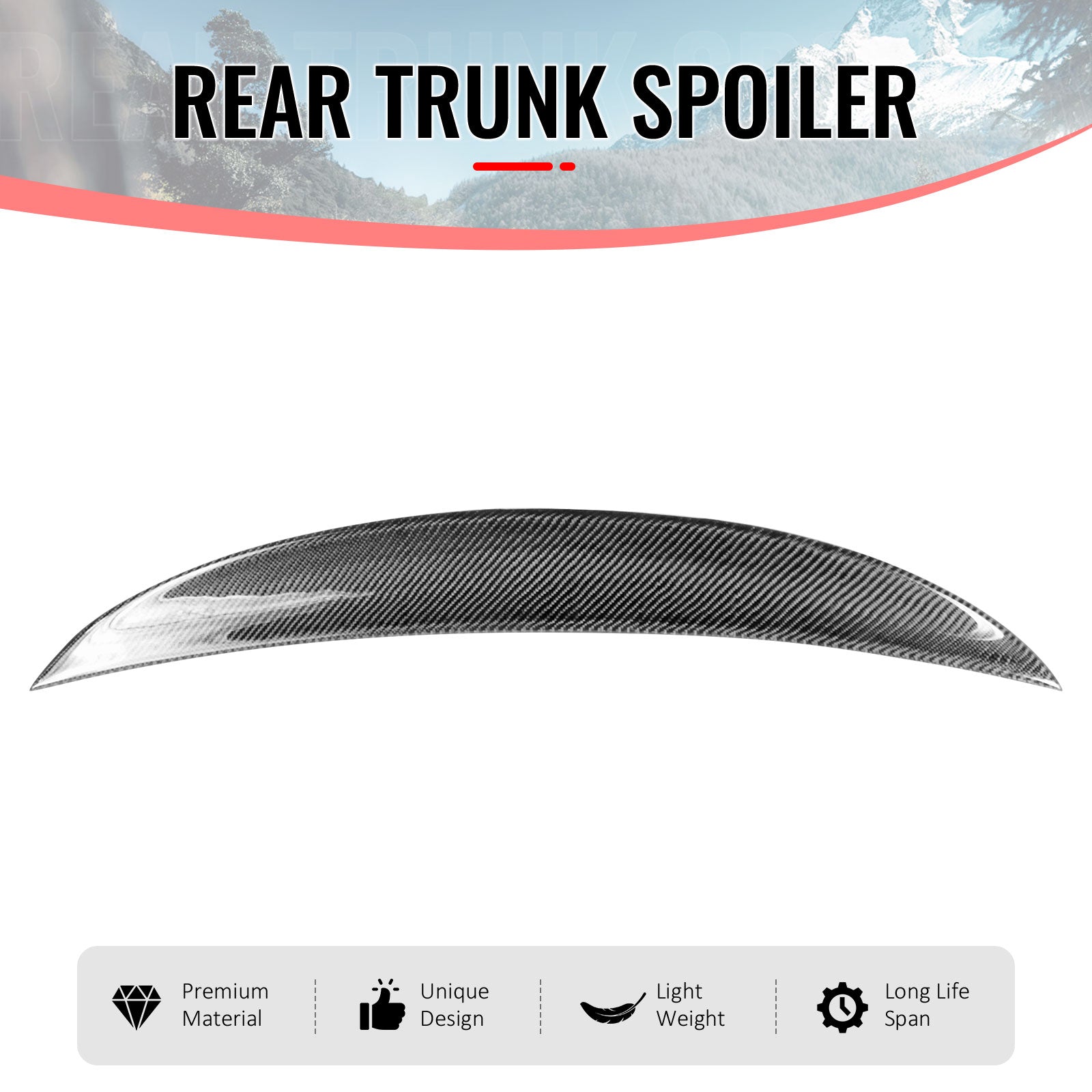 Closeout! Fits 13-20 Scion FR-S/Subaru BRZ/Toyota 86 Trunk Spoiler Carbon Fiber