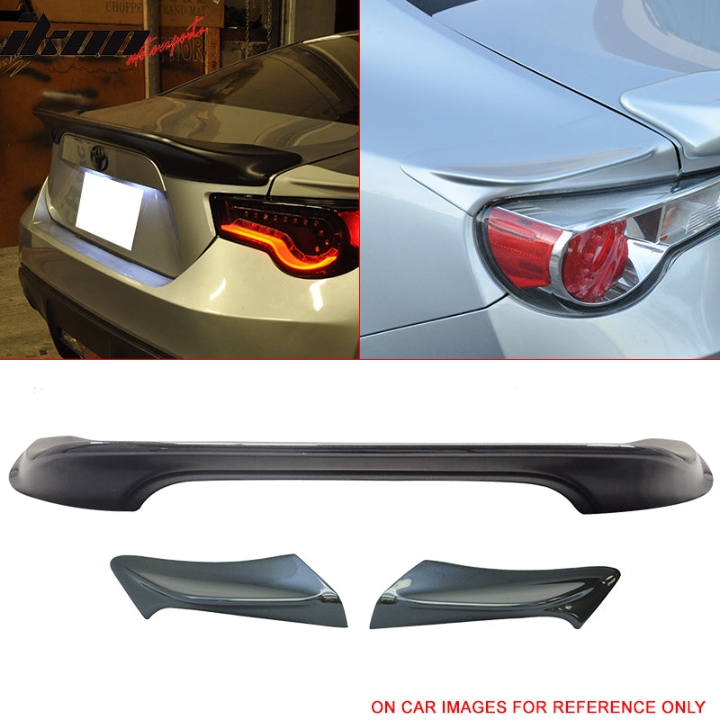 Fits 13-20 Scion FRS/Subaru BRZ/Toyota 86 #61K Trunk Spoiler Side Wing