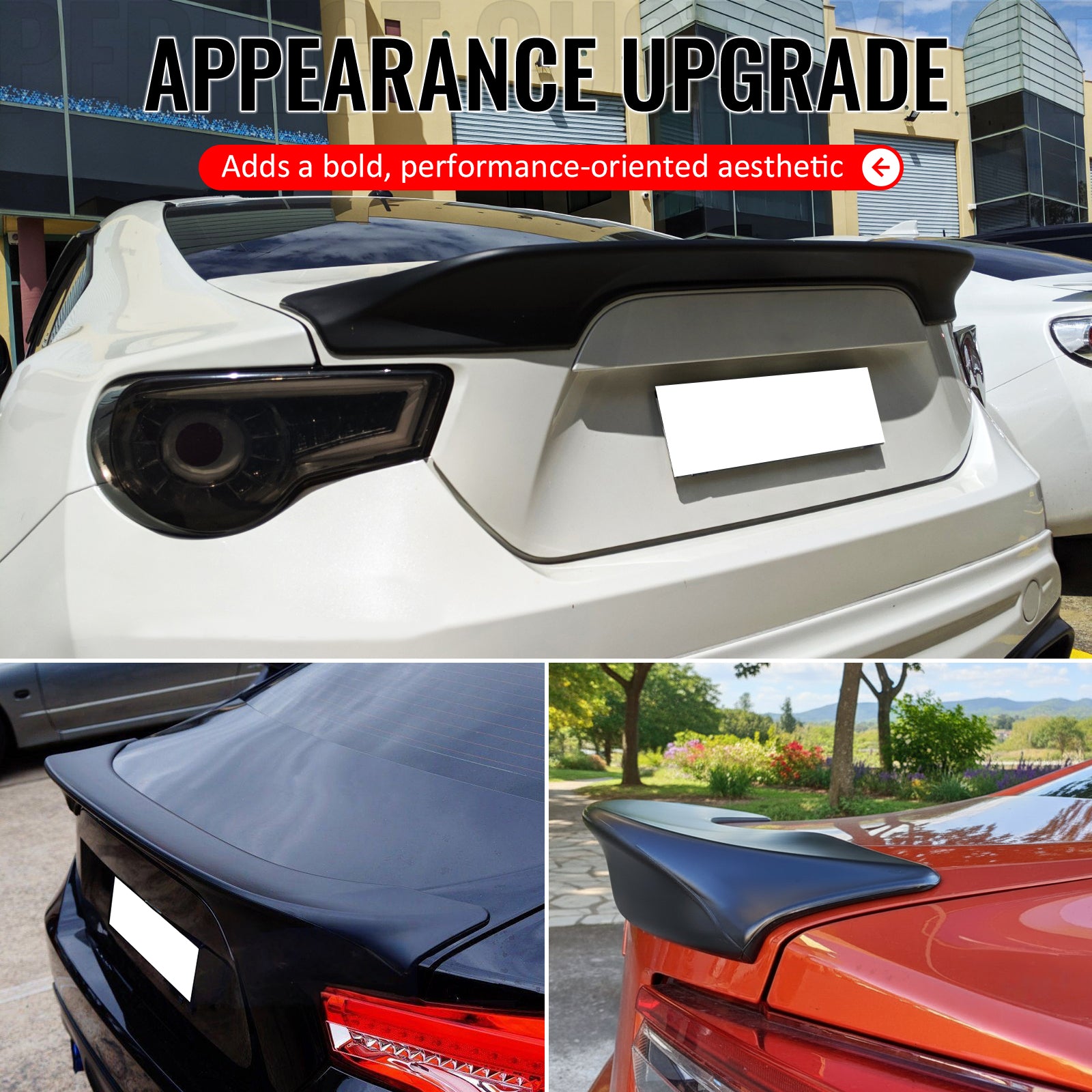 For 13-20 Scion FRS/Subaru BRZ/Toyota 86 TRD Style Trunk Spoiler Matte Black ABS