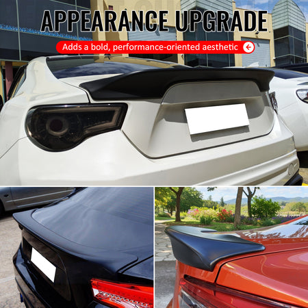 For 13-20 Scion FRS/Subaru BRZ/Toyota 86 TRD Style Trunk Spoiler Matte Black ABS