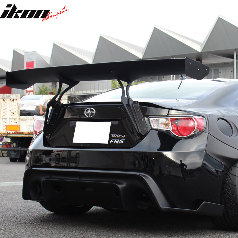 Trunk Spoiler Compatible with 2013-2016 Scion FR-S/2013-2020 Subaru BRZ/2017-2020 Toyota 86, G Style Carbon Fiber Trunk Boot Lip Spoiler Wing Deck Lid By IKON MOTORSPORTS, 2014 2015 2016 2017 2018