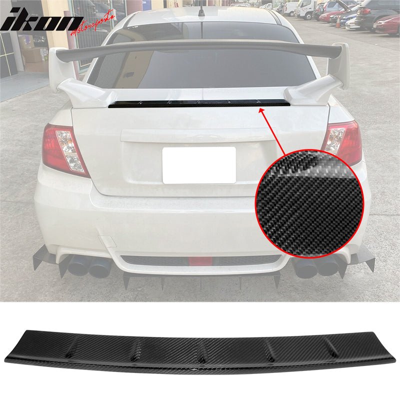 08-14 Subaru Impreza 3rd WRX STI Style Rear Spoiler Wing Carbon Fiber