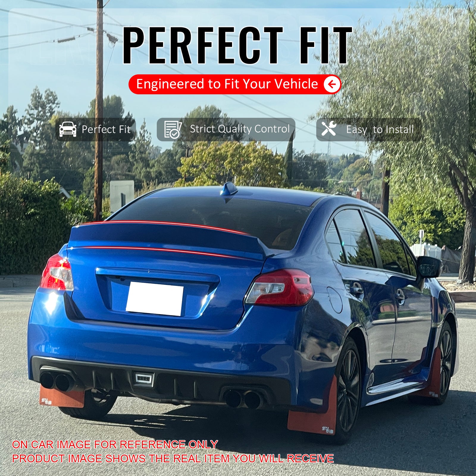 IKON MOTORSPORTS, Trunk Spoiler Compatible With 2012-2016 Subaru Impreza & 2015-2021 WRX STI, D Style Painted #G1U Ice Silver Metallic FRP Trunk Boot Lip Spoiler Wing Deck Lid, 2013 2014 2015