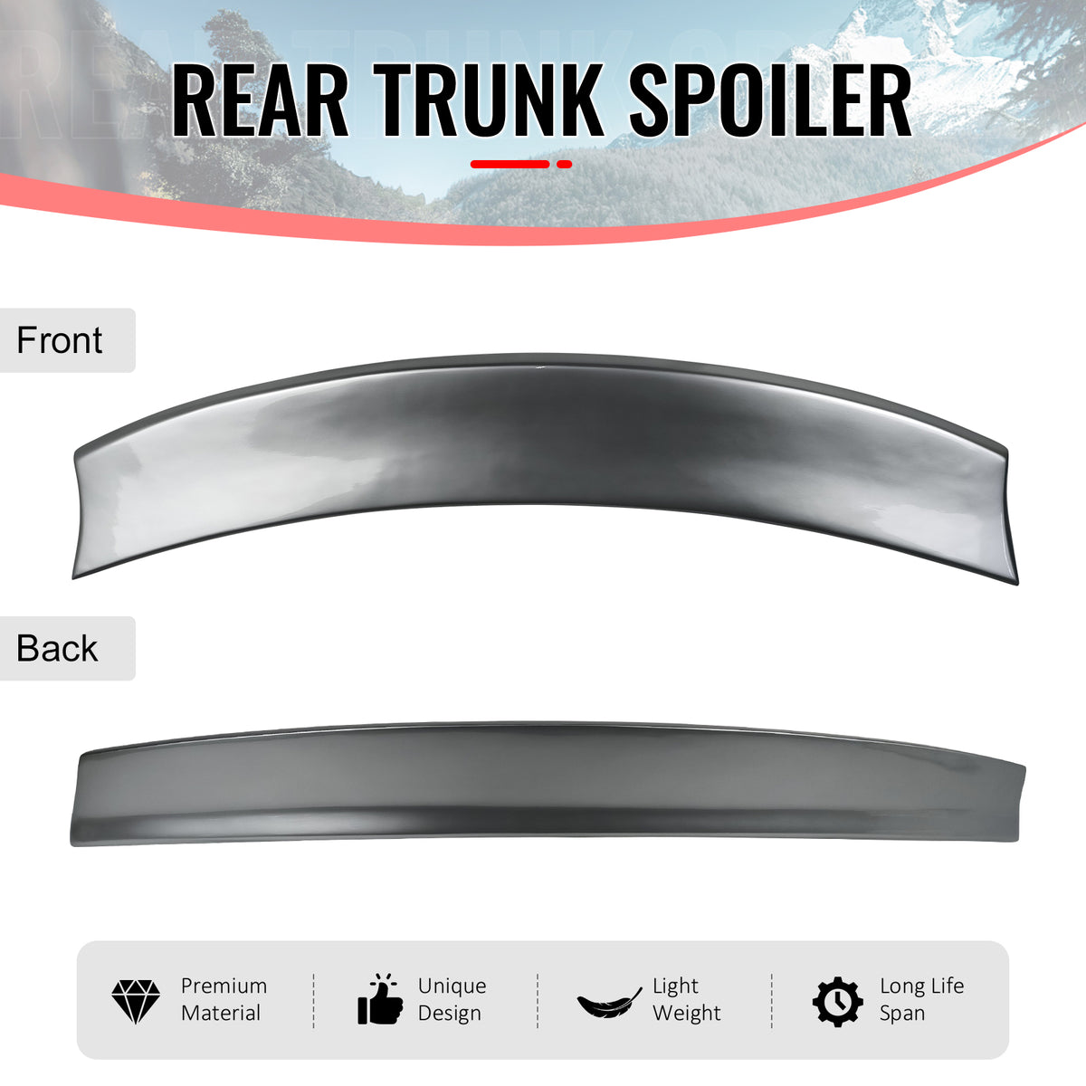Fits 15-21 Subaru WRX STI & 12-16 Impreza Duckbill Trunk Spoiler Painted G1U ABS