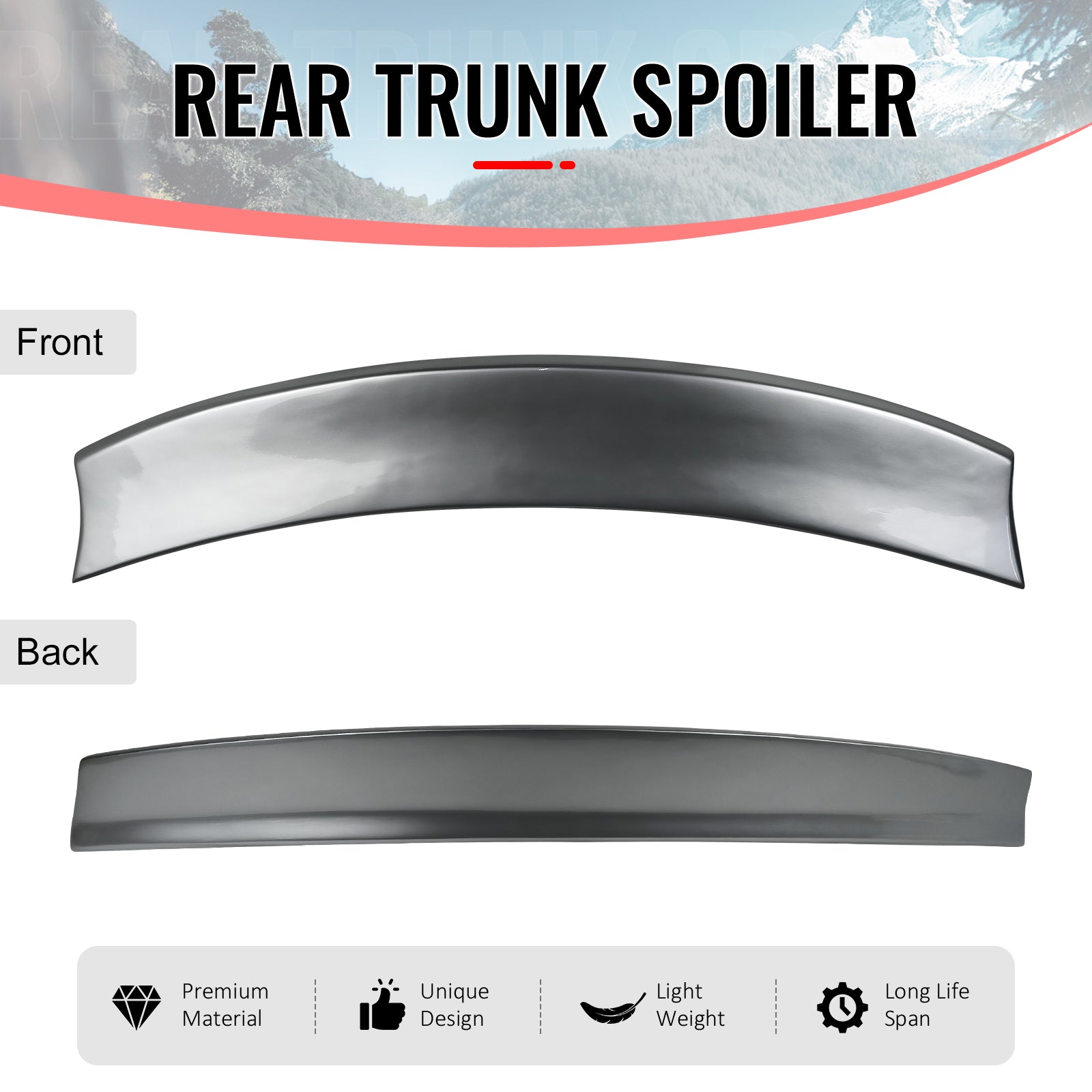 Fits 15-21 Subaru WRX STI & 12-16 Impreza Duckbill Trunk Spoiler Painted G1U ABS