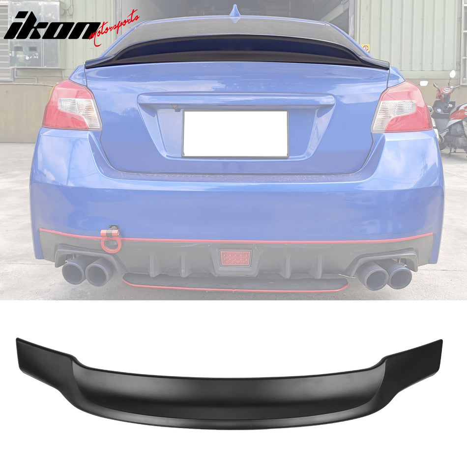 2015-2021 Subaru WRX PSM Unpainted Black Rear Trunk Spoiler ABS