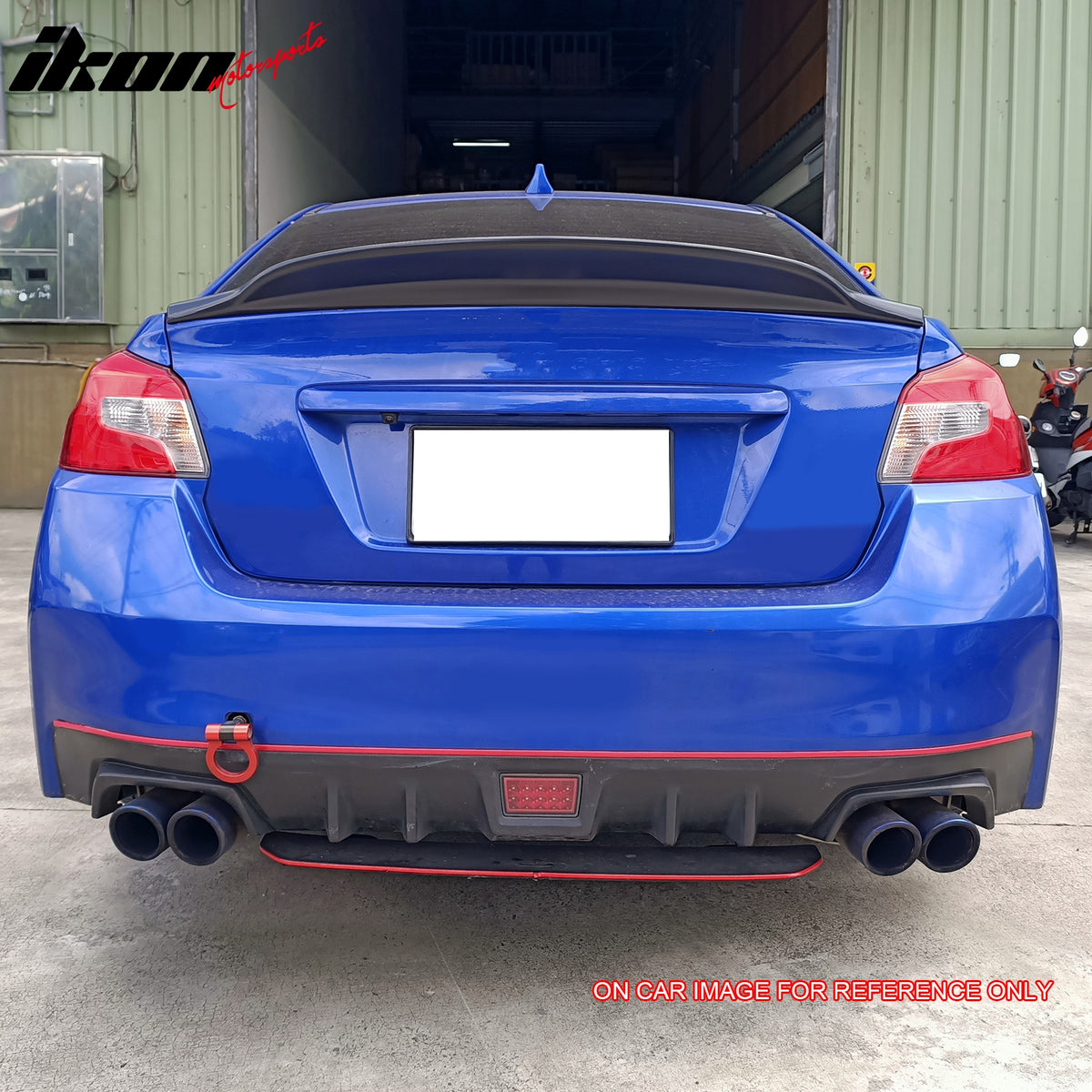 Fits 15-21 Subaru WRX STI PSM Rear Trunk Spoiler Painted #K7X Wr Blue Pearl ABS