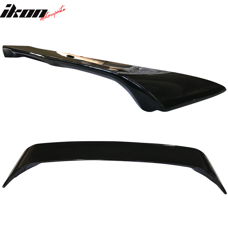 IKON MOTORSPORTS, Trunk Spoiler Compatible with 2002-2006 Toyota Camry 4Dr Sedan, Rear Trunk Spoiler Wing Lip Body Kit ABS Plastic OE Style Painted #01 10 1E1 Alpine Mist Metallic, 2003 2004 2005