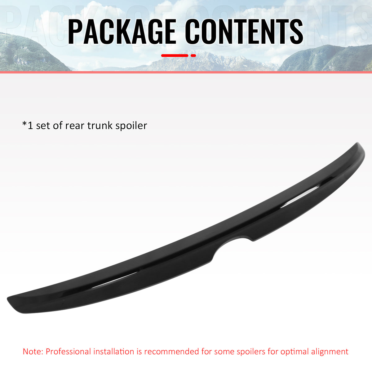 For 15-17 Toyota Camry XV50 OE Style Gloss Black Duckbill Rear Trunk Spoiler ABS