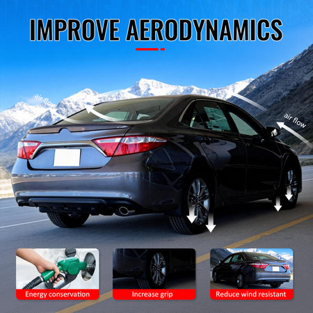 For 15-17 Toyota Camry XV50 OE Style Gloss Black Duckbill Rear Trunk Spoiler ABS