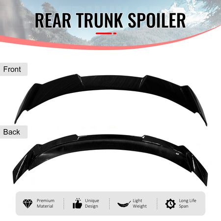 Fits 18-24 Toyota Camry XV70 8th KN Style Trunk Spoiler Wing Carbon Fiber Print