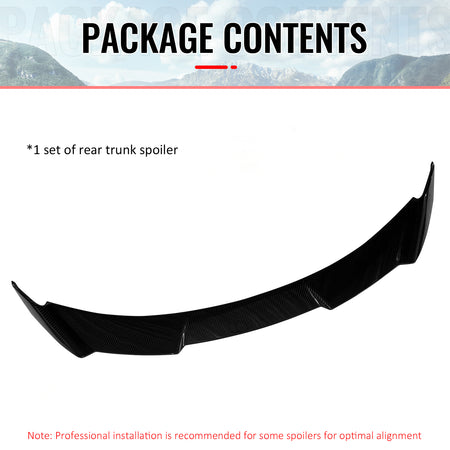 Fits 18-24 Toyota Camry XV70 8th KN Style Trunk Spoiler Wing Carbon Fiber Print