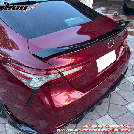 Fits 18-24 Toyota Camry XV70 8th KN Style Trunk Spoiler Wing Carbon Fiber Print