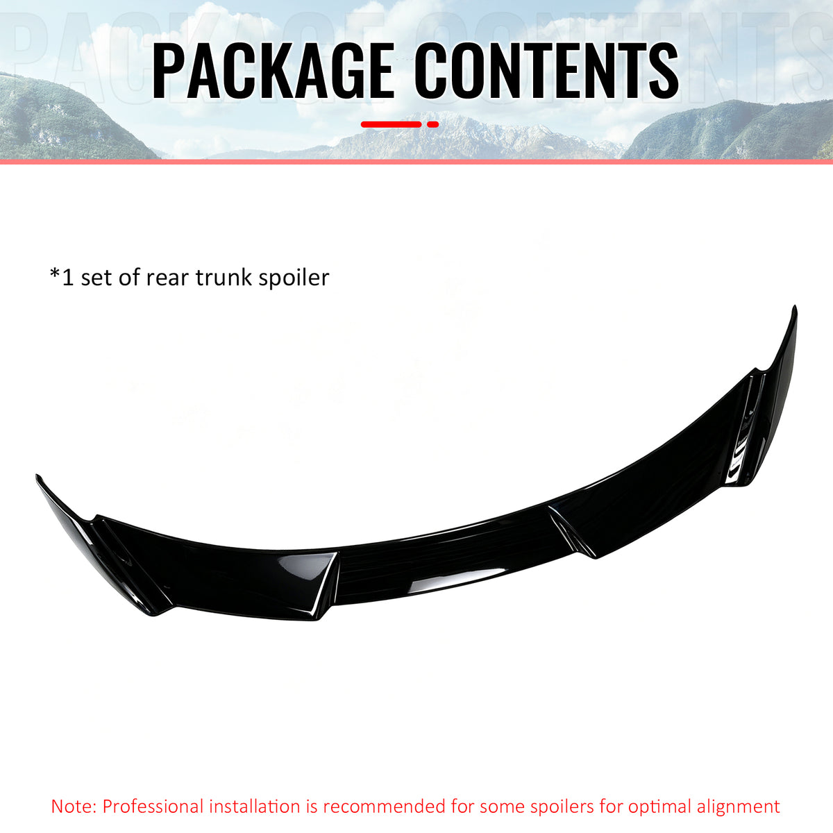 For 2018-2024 Toyota Camry XV70 8th KN Style Rear Trunk Spoiler Wing Gloss Black