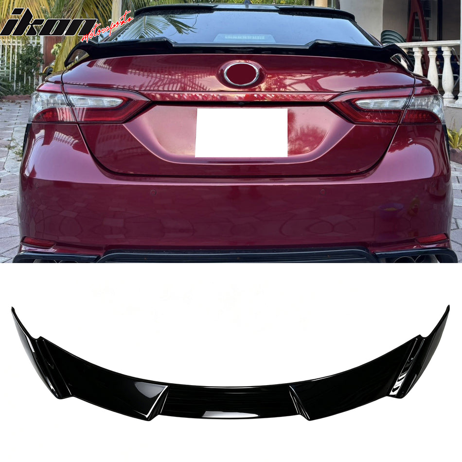 2018-2024 Toyota Camry XV70 8th KN Style Gloss Black Trunk Spoiler ABS