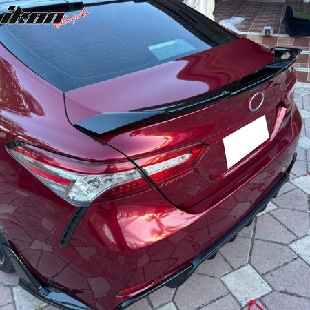 For 2018-2024 Toyota Camry XV70 8th KN Style Rear Trunk Spoiler Wing Gloss Black