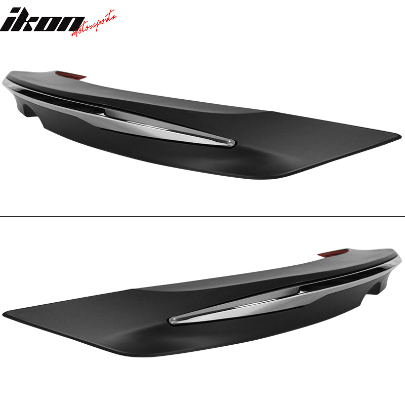 Fits 18-24 Toyota Camry MD Style Rear Trunk Spoiler Wing Unpainted W/Chrome Trim
