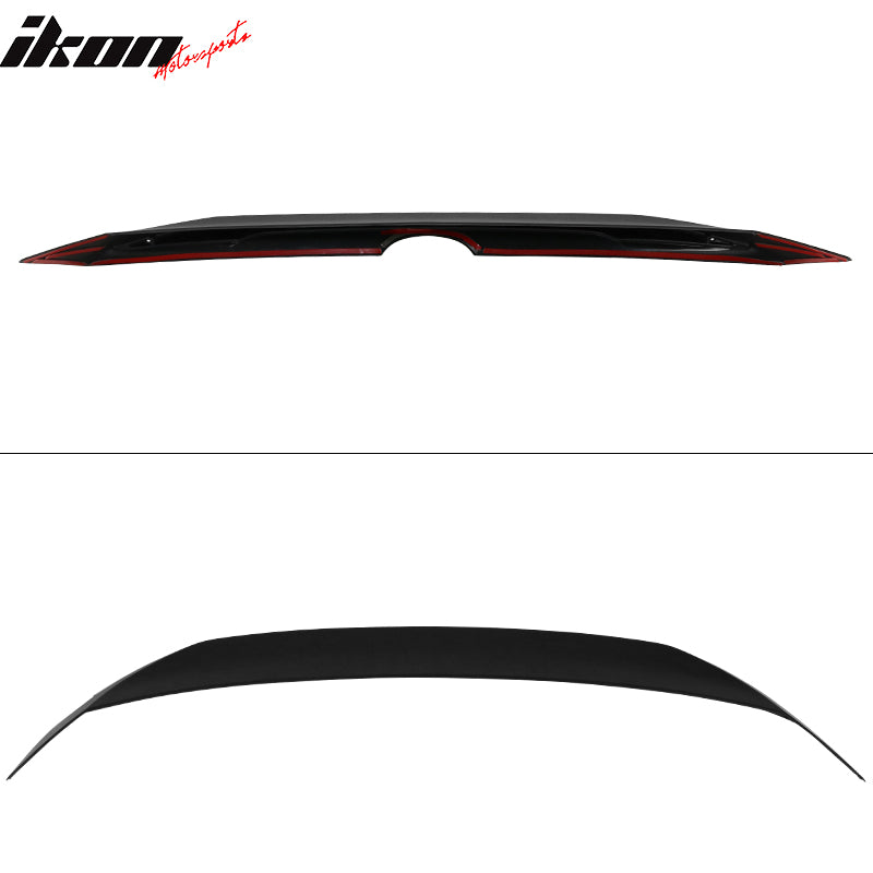 Fits 18-24 Toyota Camry MD Style Rear Trunk Spoiler Wing Unpainted W/Chrome Trim