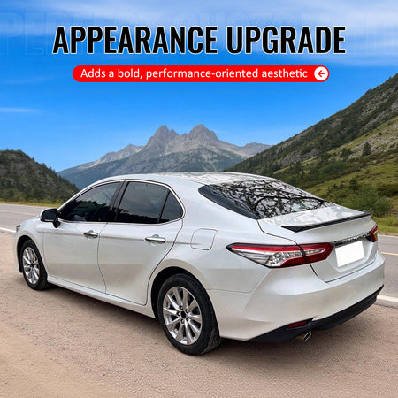 Fits 18-24 Toyota Camry OE Style Flush Mount Rear Trunk Spoiler Wing Gloss Black