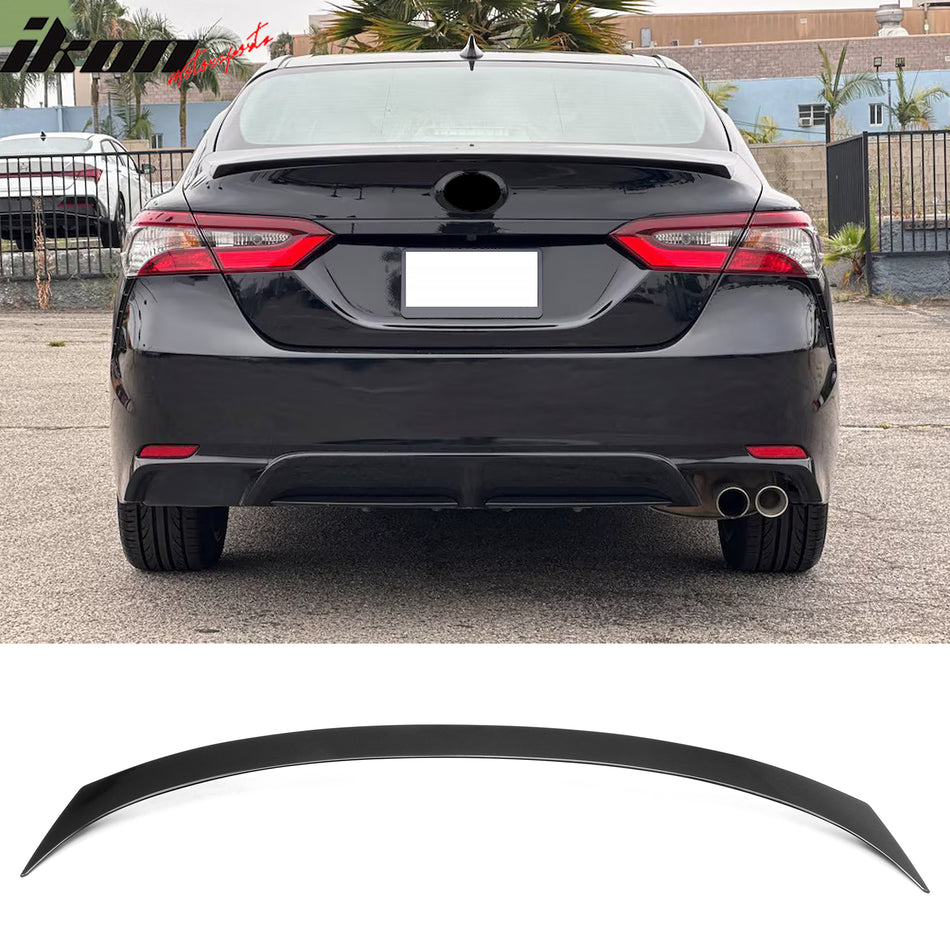 2018-2024 Toyota Camry Flush Mount Rear Trunk Boot Deck Lid Wing Lip ABS OE Style Gloss Black