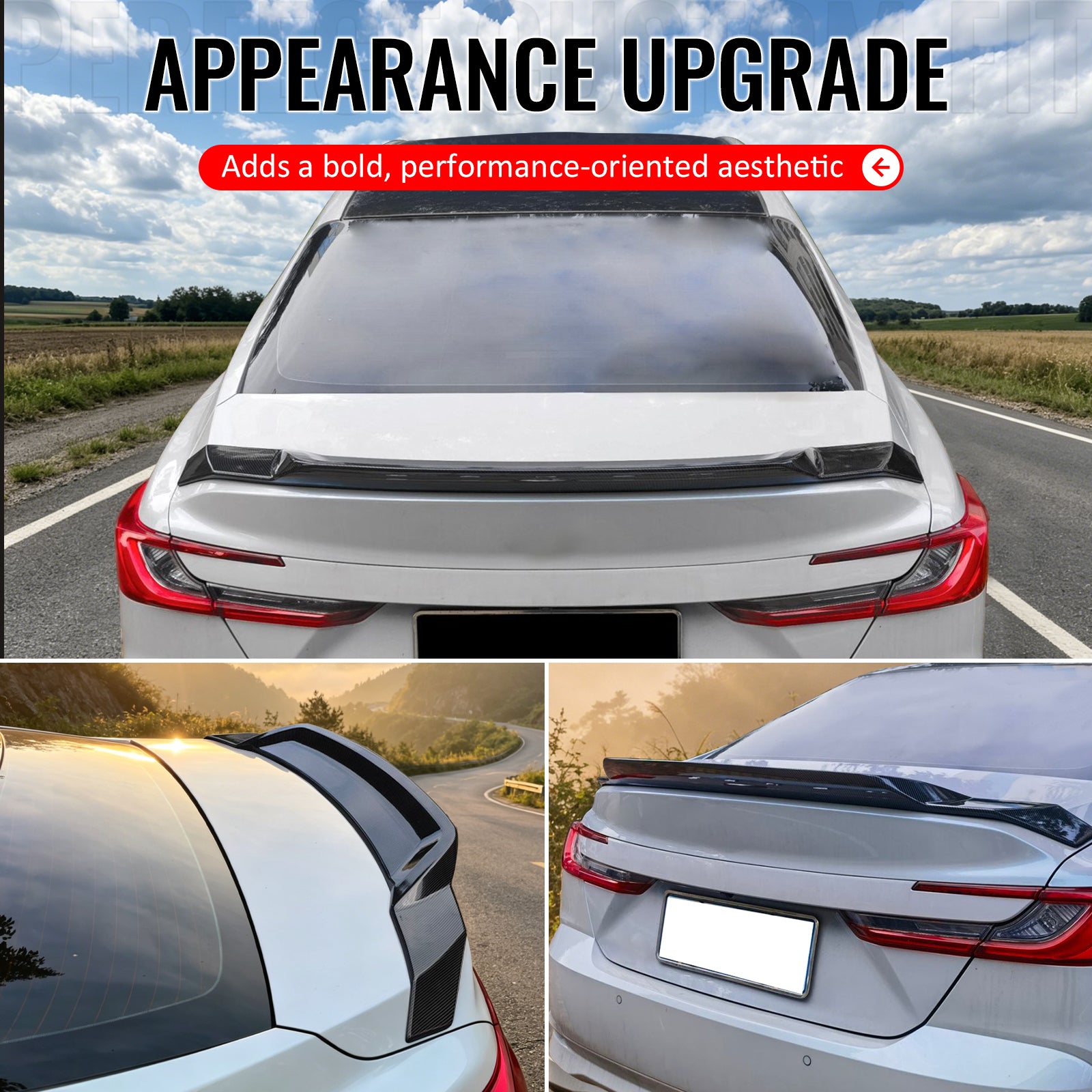 Fits 2025-2026 Toyota Camry XV80 9th R Style Rear Trunk Spoiler Wing Gloss Black