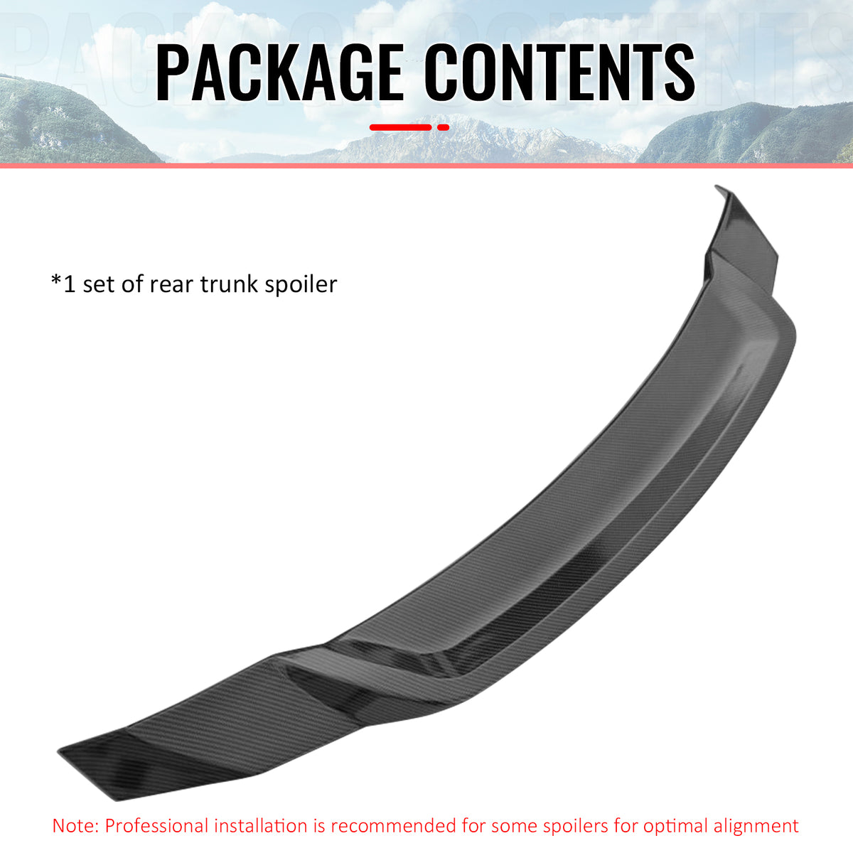 Fits 25-26 Toyota Camry XV80 9th R Style Trunk Spoiler Wing Carbon Fiber Print