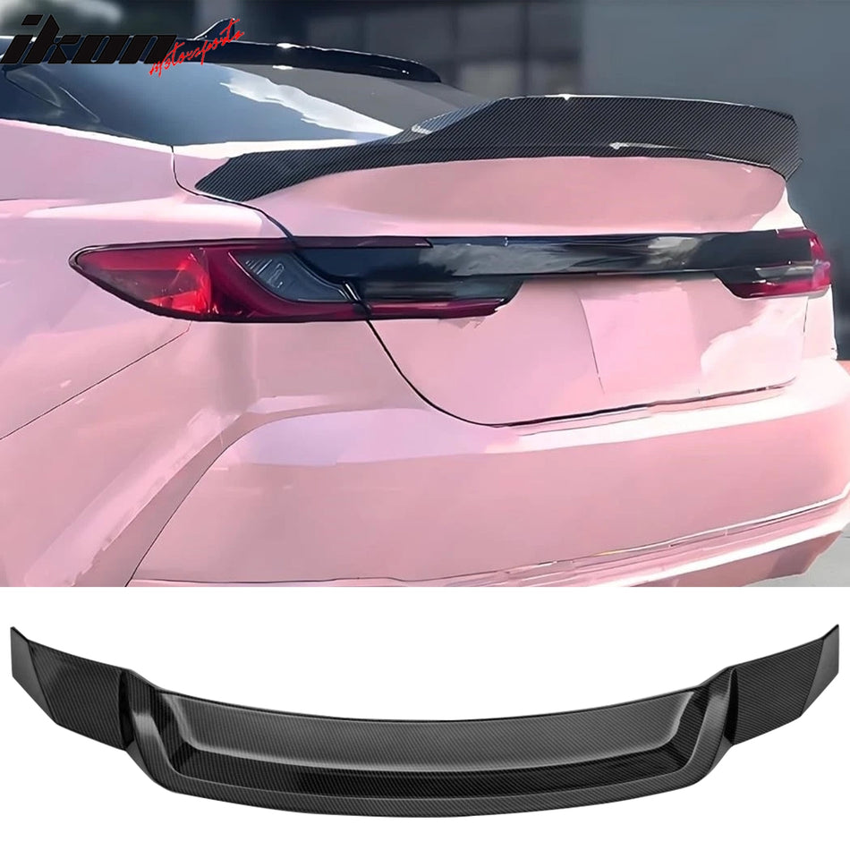 2025-2026 Toyota Camry XV80 9th R Style Carbon Fiber Print Trunk Spoiler ABS