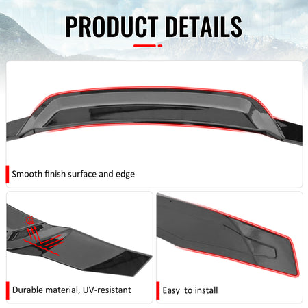 Fits 2025-2026 Toyota Camry XV80 9th R Style Rear Trunk Spoiler Wing Gloss Black