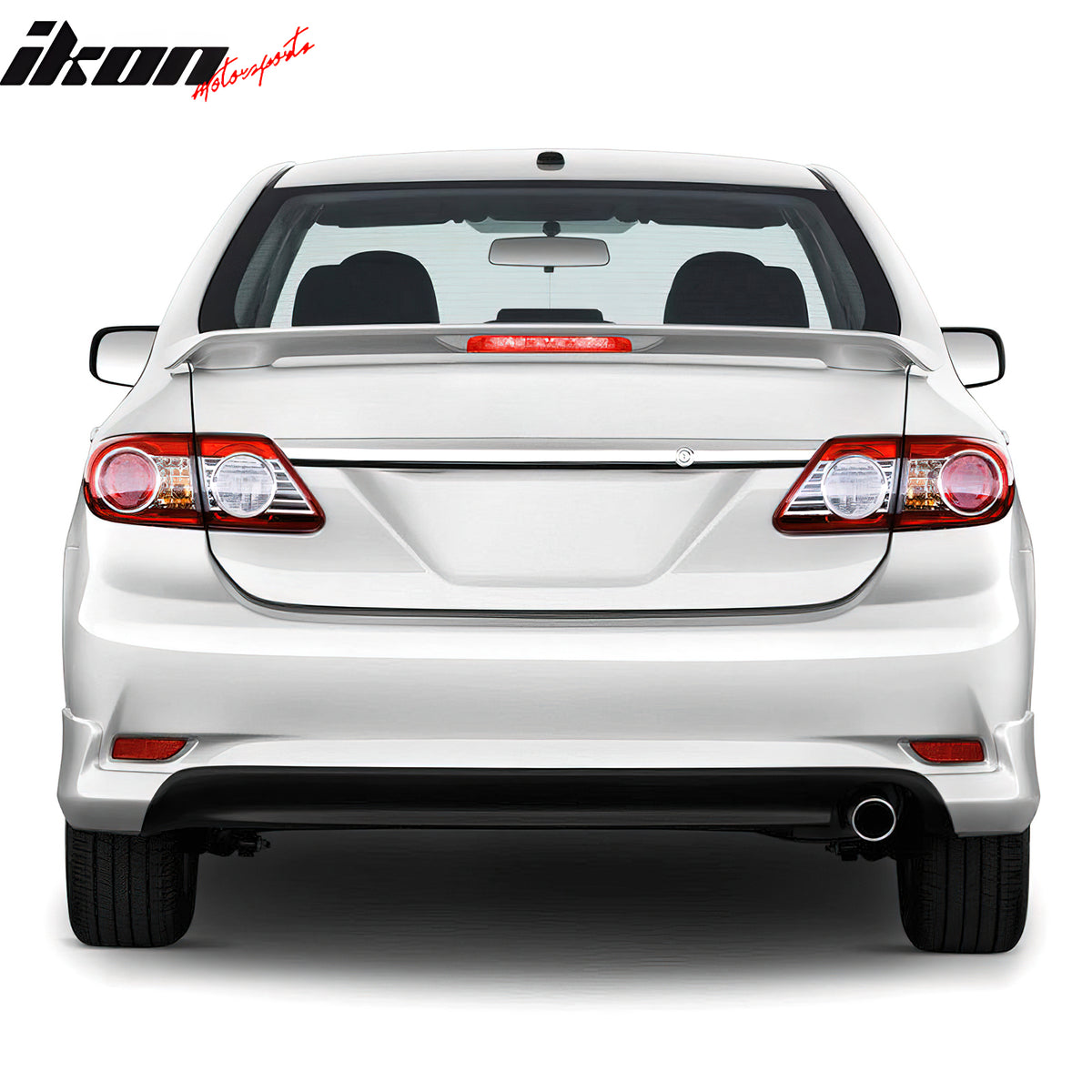 For 09-13 Toyota Corolla Painted 1H2 Dark Steel Mica Rear Trunk Spoiler W/ Light