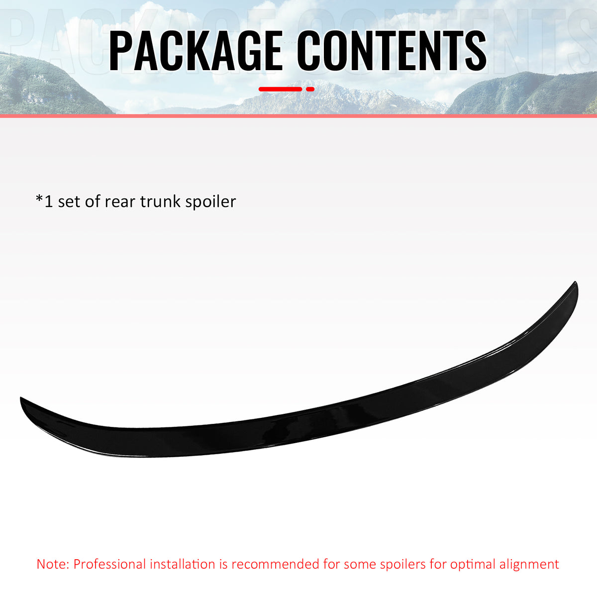 Fits 14-19 Toyota Corolla Sedan OE Style Rear Trunk Spoiler Wing Gloss Black ABS