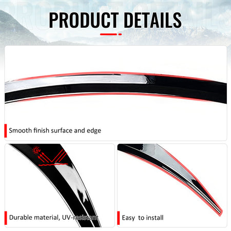 Fits 17-23 Tesla Model 3 MX Style Rear Trunk Lid Spoiler Wing Lip Gloss Black