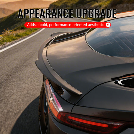 Fits 17-23 Tesla Model 3 MX Style Rear Trunk Lid Spoiler Wing Lip Gloss Black