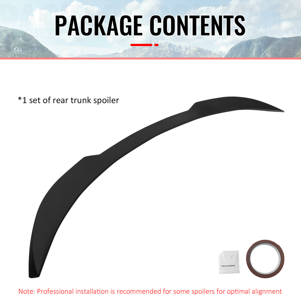 Fits 17-26 Tesla Model 3 Performance Rear Trunk Spoiler Wing Matte Black - ABS