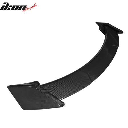 Fits 17-24 Tesla Model 3 GT Style Rear Trunk Spoiler Wing Carbon Fiber Print ABS