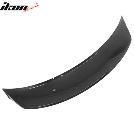 Fits 24-26 Tesla 3 Duckbill IKON Trunk Spoiler Carbon Fiber Print Rear Wing ABS
