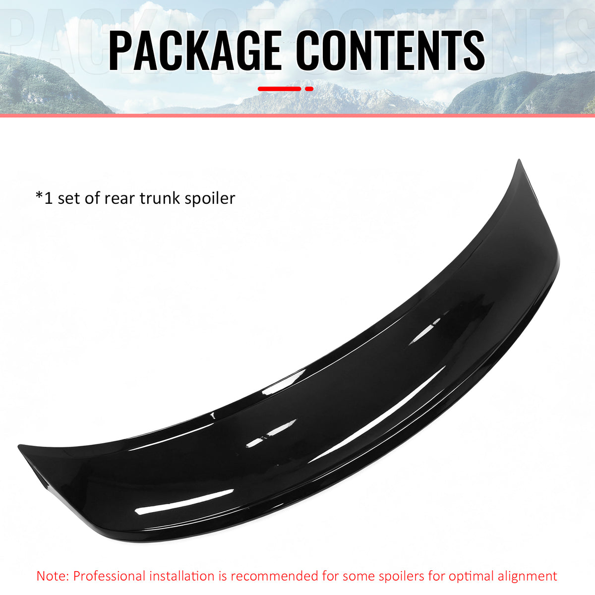 Fits 24-26 Tesla 3 Duckbill IKON Style Trunk Spoiler Gloss Black Rear Wing ABS