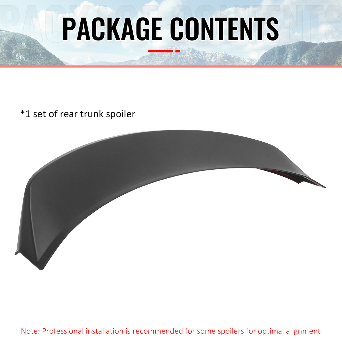 Fits 24-26 Tesla 3 Duckbill IKON Style Trunk Spoiler Matte Black Rear Wing ABS