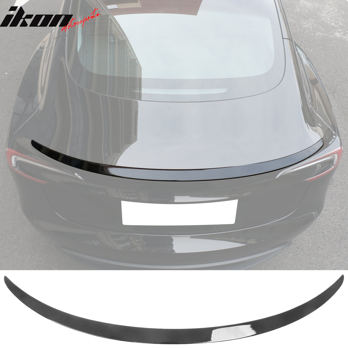 Fits 2024 Tesla Model 3 OE Style Rear Trunk Spoiler Wing Lip ABS