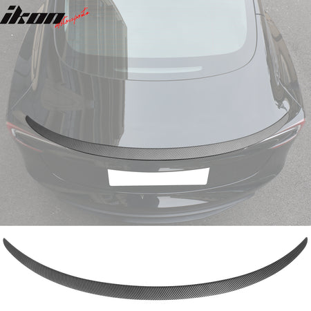 Fits 2024 Tesla Model 3 OE Style Rear Trunk Spoiler Wing Lip ABS